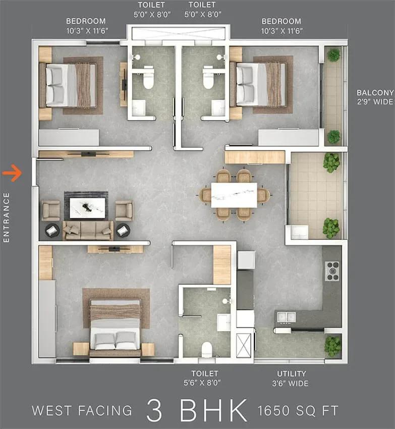 The Line floor plan