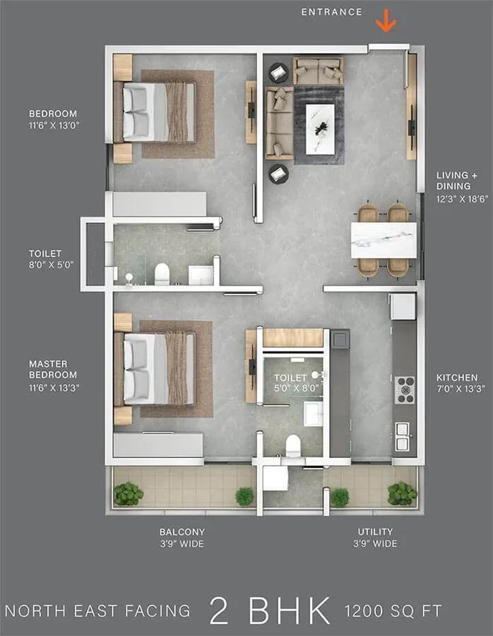 The Line floor plan