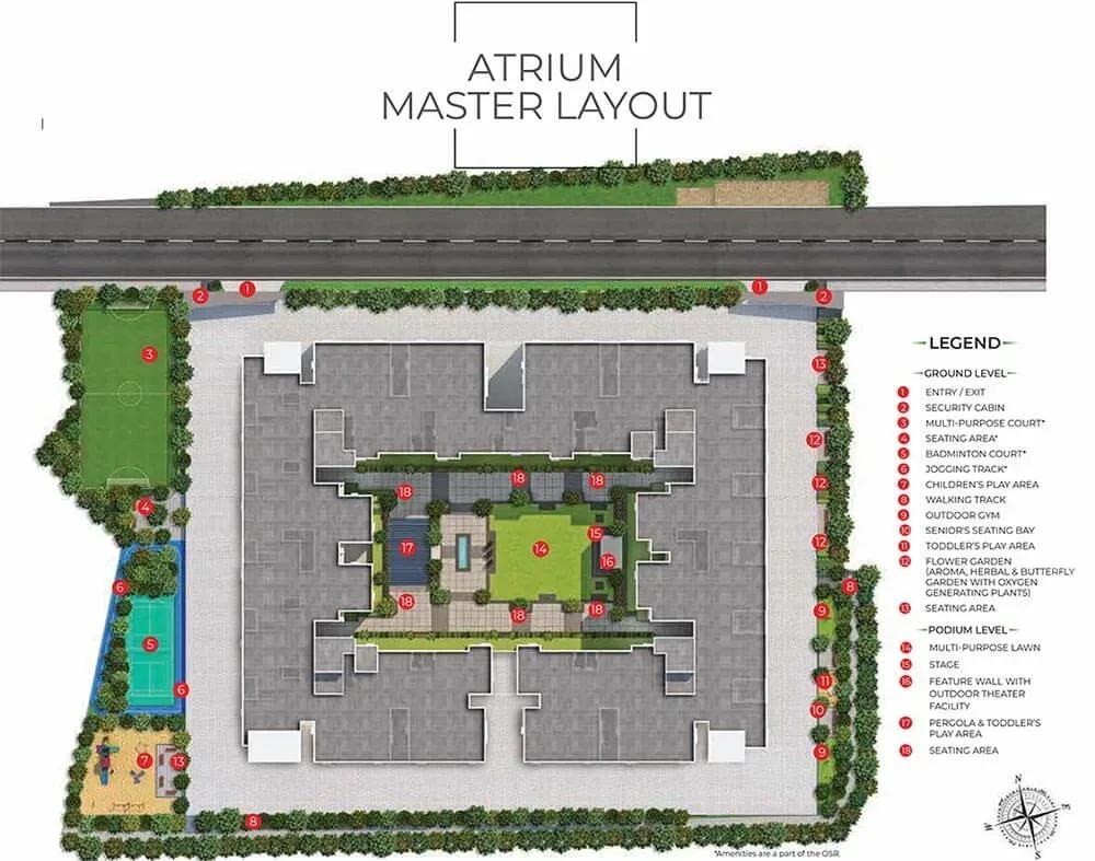 TVS Emerald Atrium apartments master plan