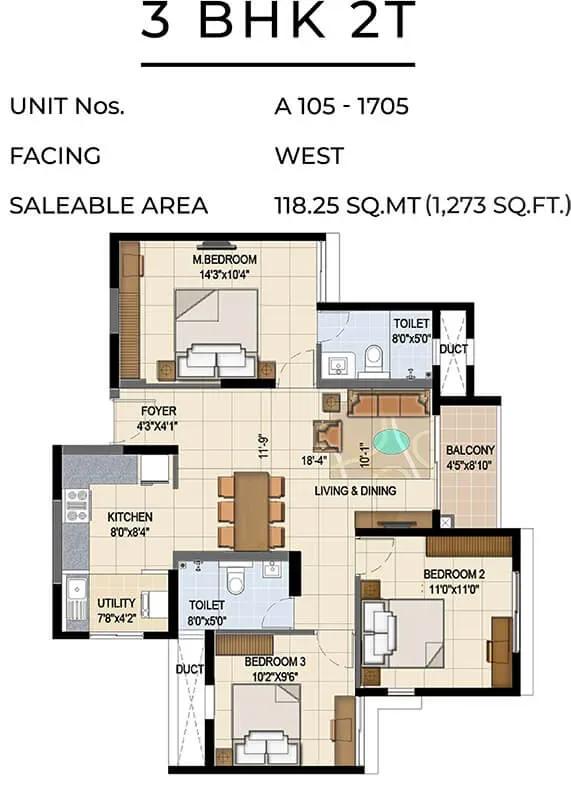 TVS Emerald Jardin apartments