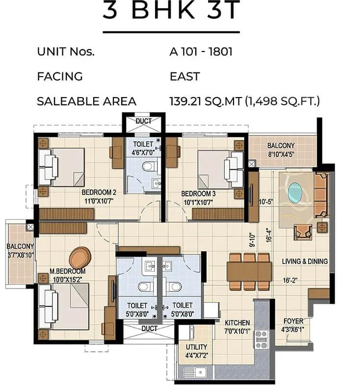 TVS Emerald Jardin apartments