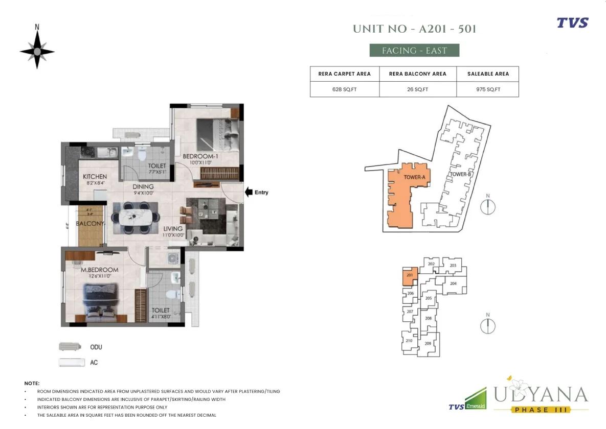 TVS Emerald Udyana Phase 3 floor plan 1