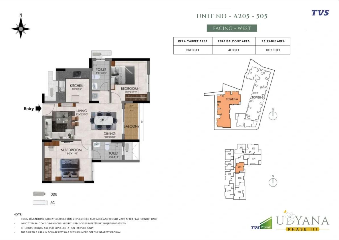 TVS Emerald Udyana Phase 3 floor plan 2