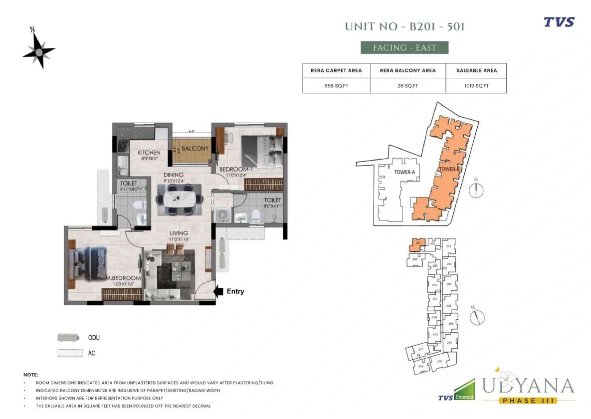 TVS Emerald Udyana Phase 3 floor plan 3