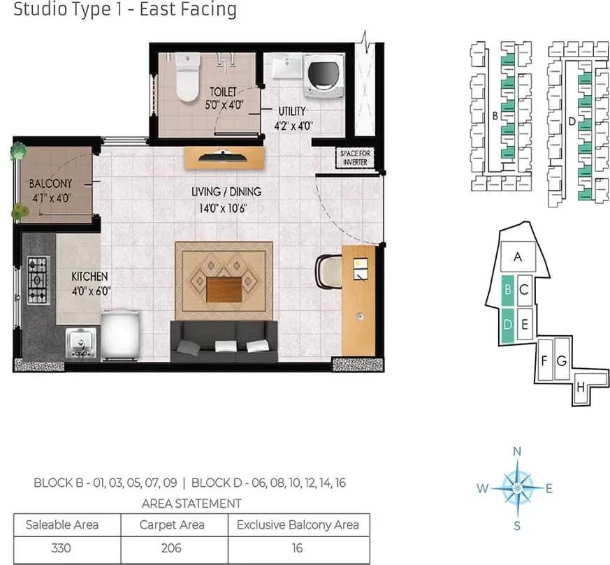 Urbanrise Jubilee Residences apartments