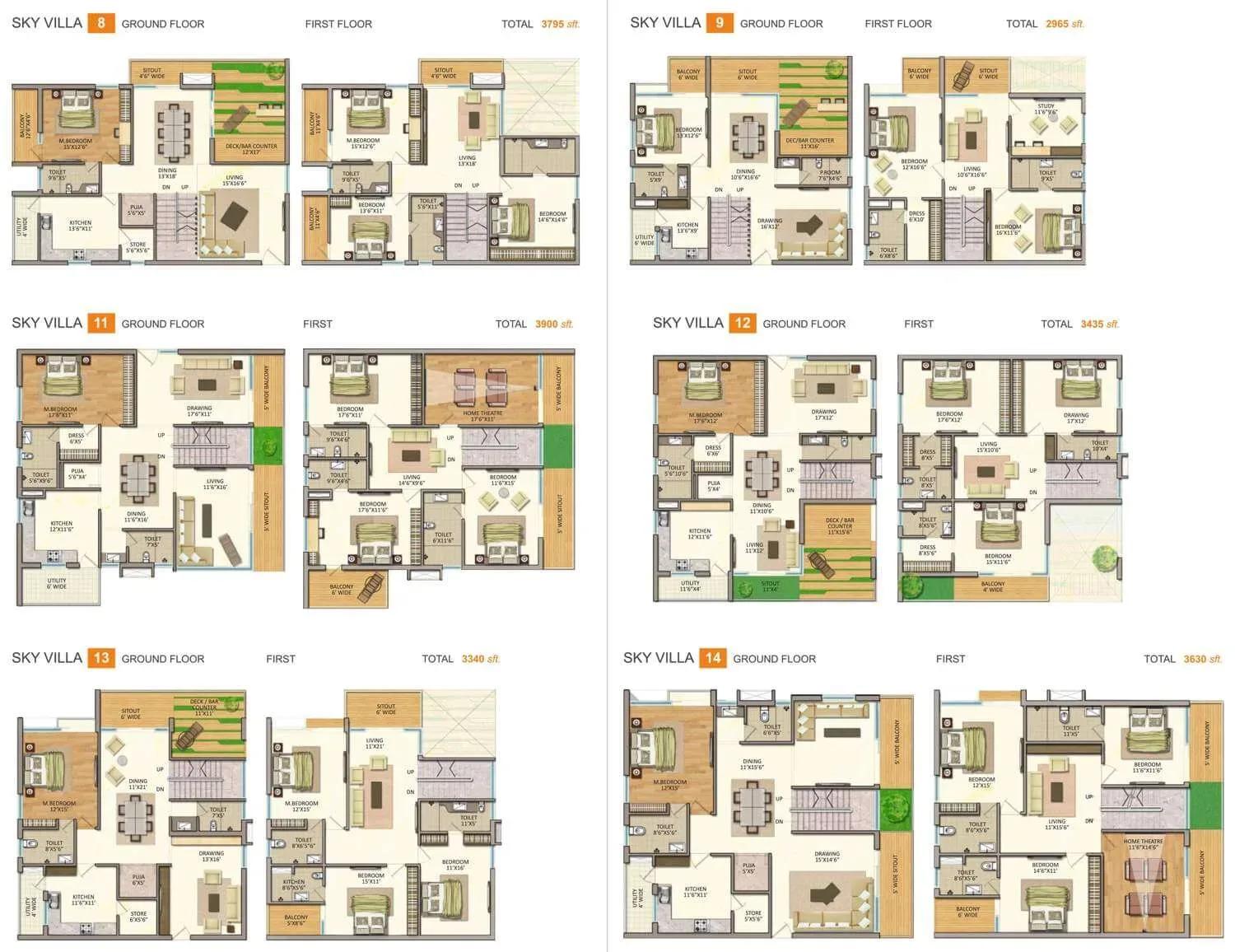 Vasavi GP Trends apartments floor plan