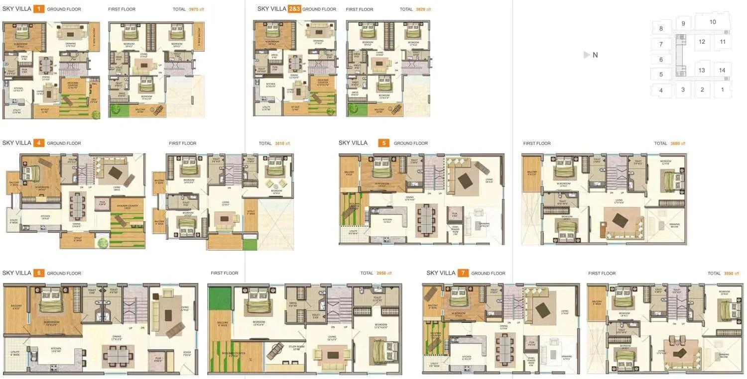 Vasavi GP Trends apartments floor plan