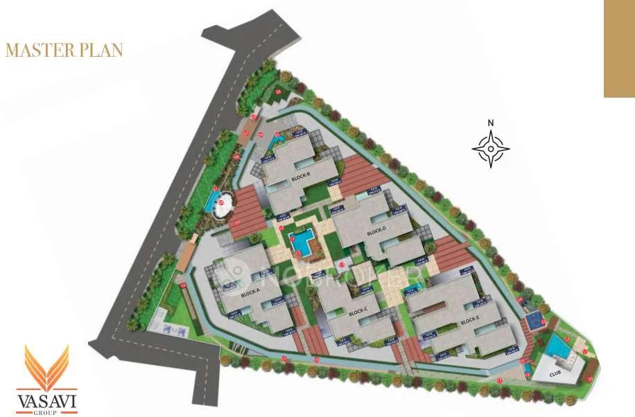 Layout plan of Vasavi Skyla