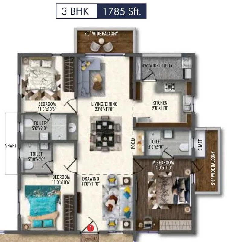 Vertex 33 West apartments