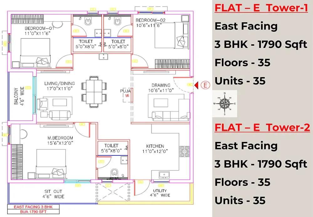 Vian Vayu Apartments apartments floor plan