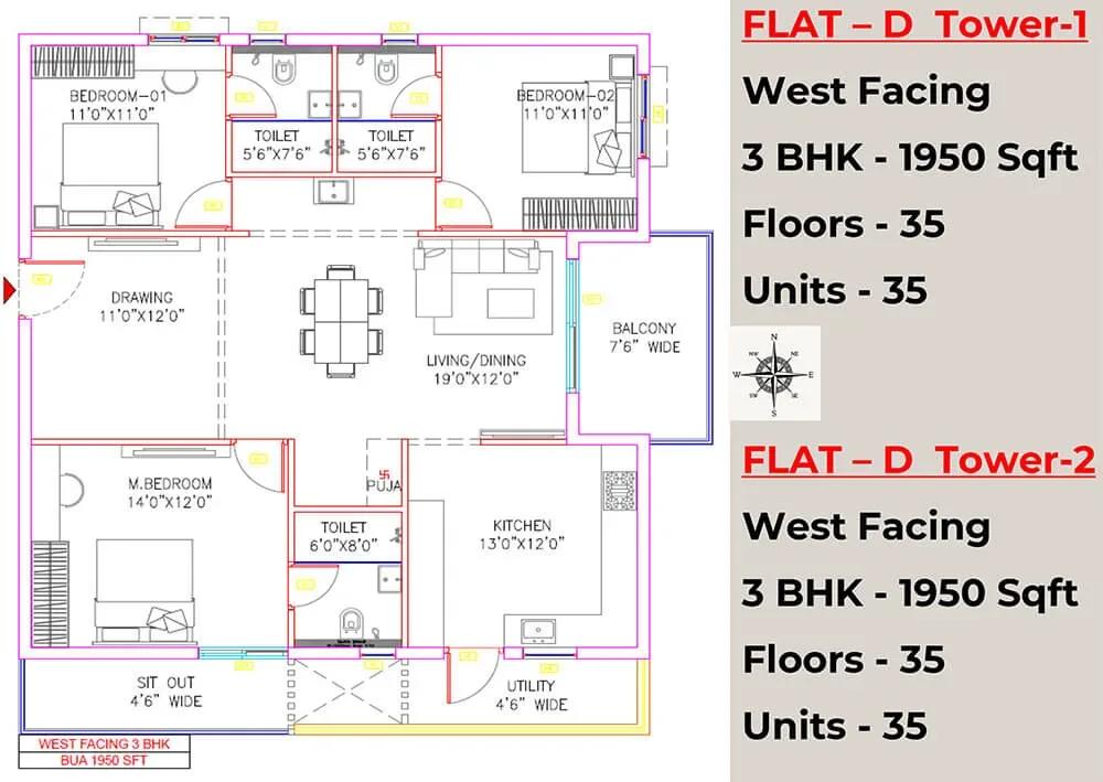 Vian Vayu Apartments apartments floor plan