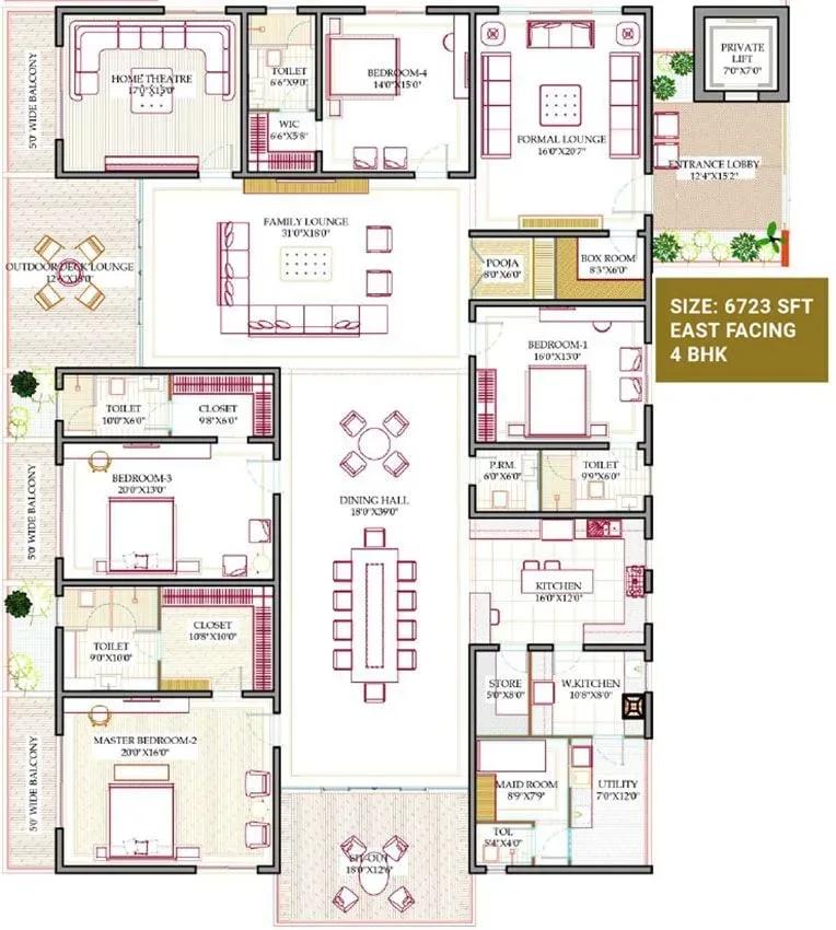 Western Marina apartments floor plan